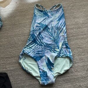 Ivivva Blue One Piece Reversible Swimsuit